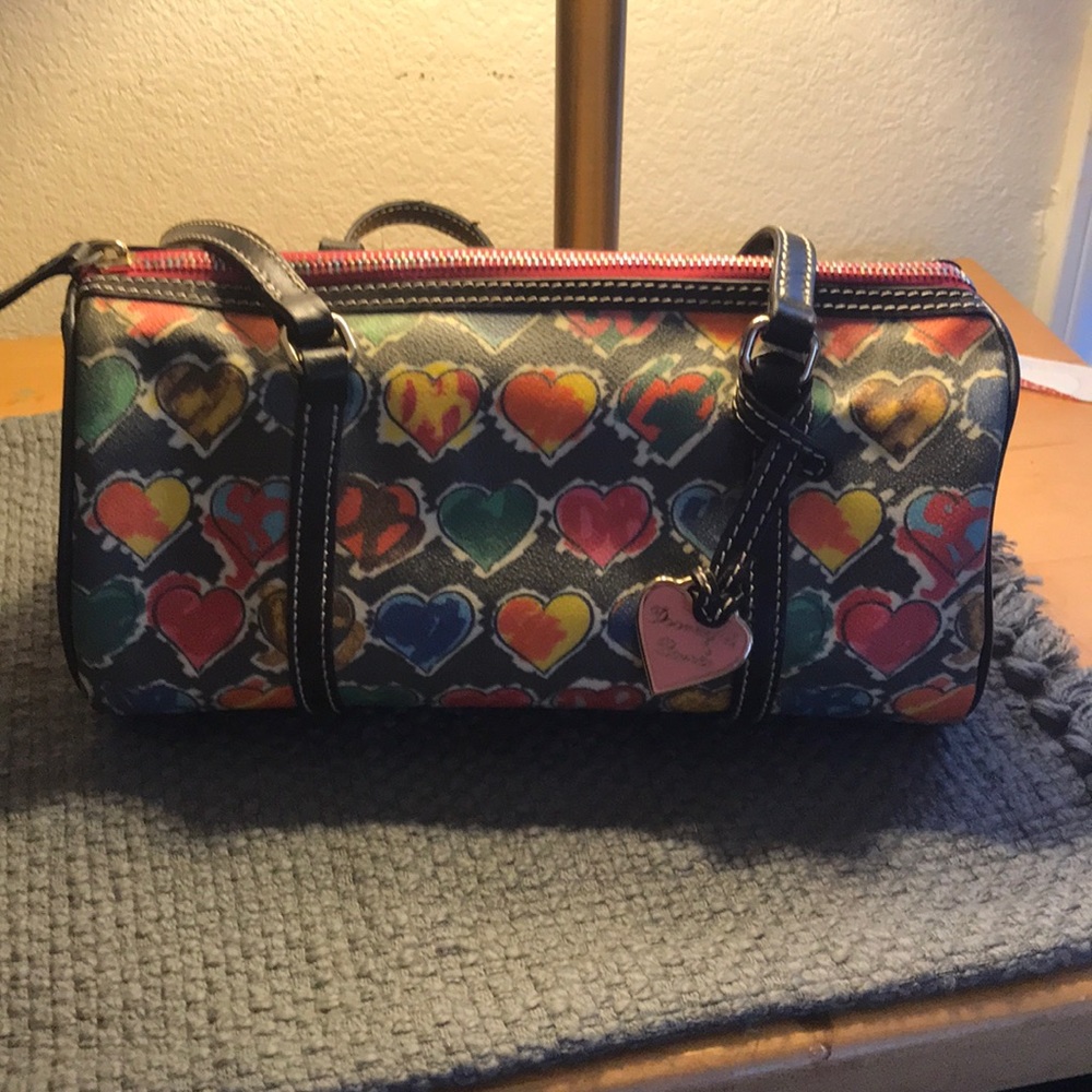 Dooney & bourke heart cylinder purse